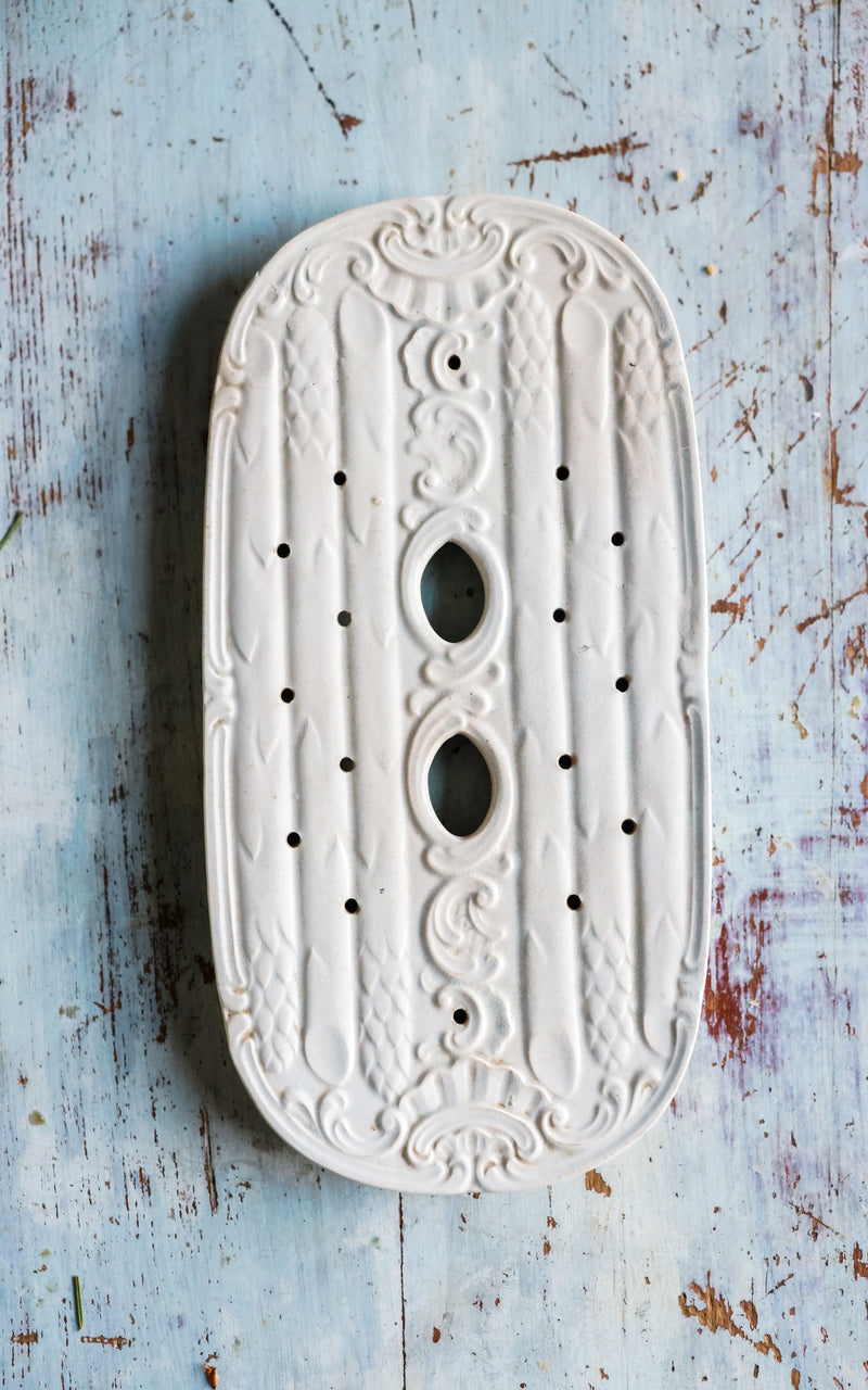 Vintage French Stoneware Asparagus Dish