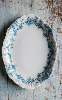 Large Vintage English Stoneware Platter