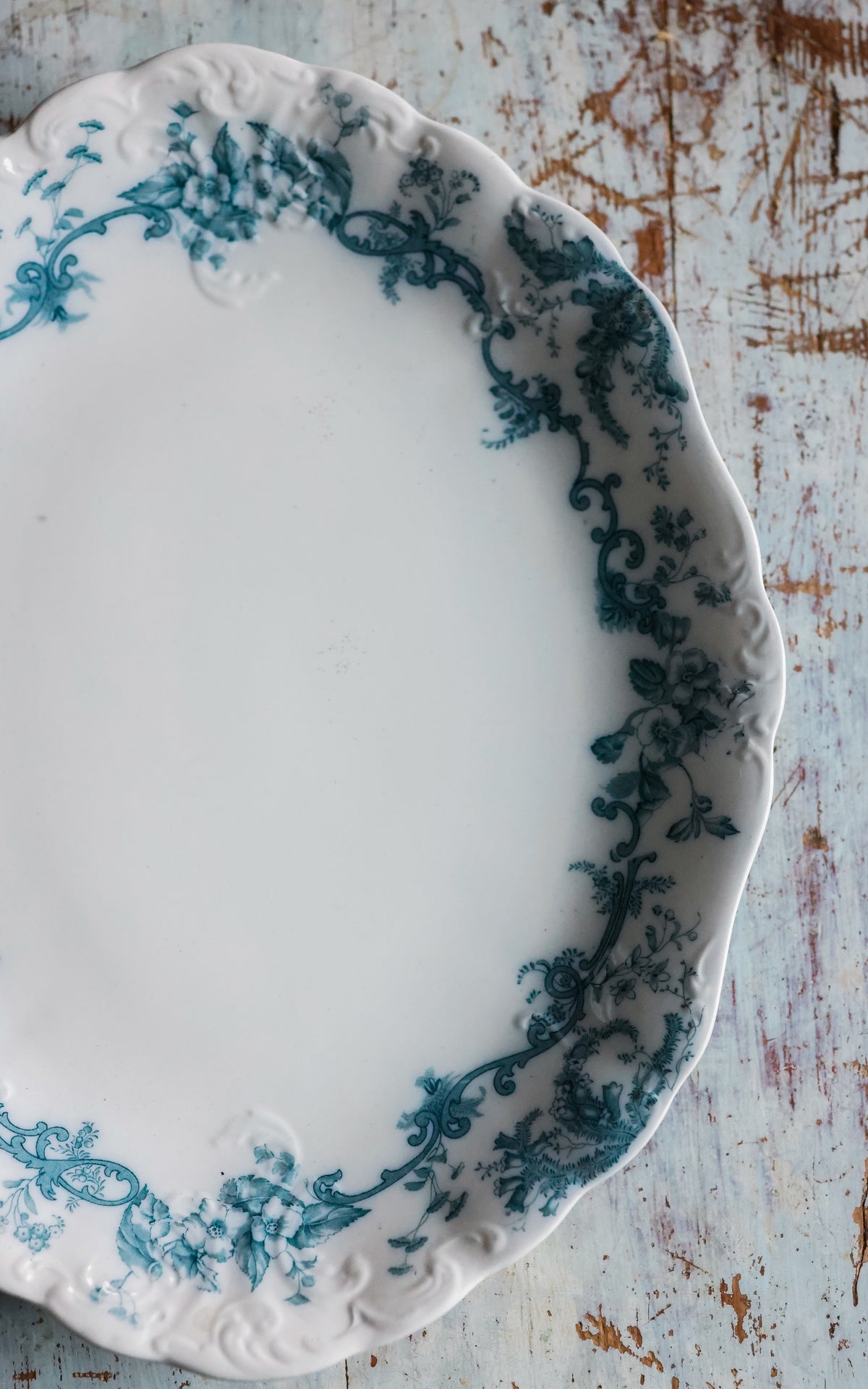 Large Vintage English Stoneware Platter