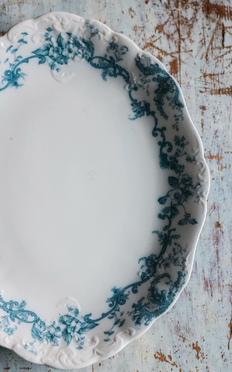 Large Vintage English Stoneware Platter