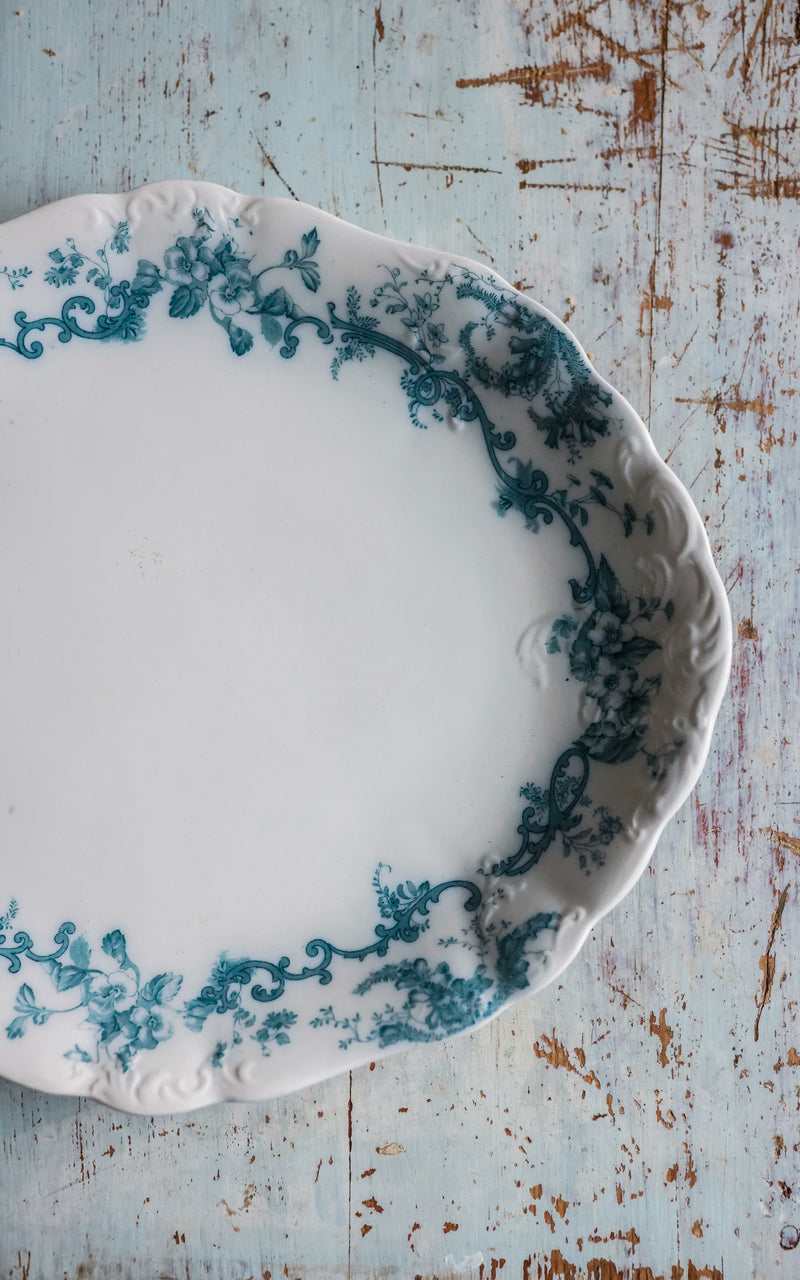 Large Vintage English Stoneware Platter