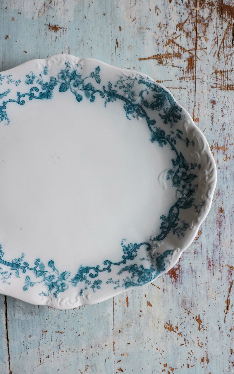 Large Vintage English Stoneware Platter