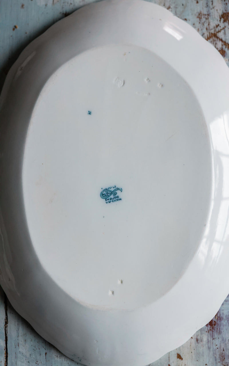 Large Vintage English Stoneware Platter