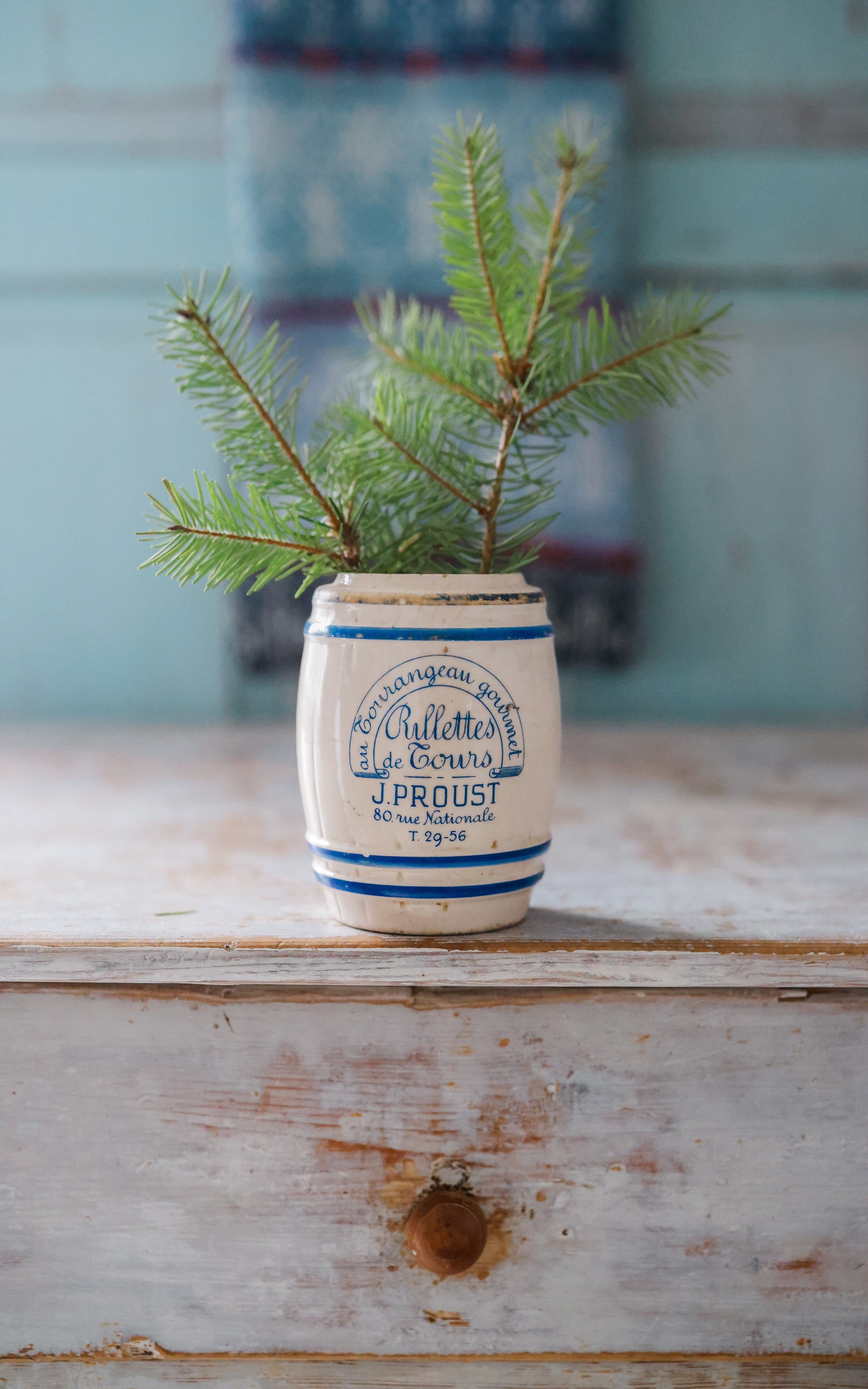 Petite Vintage French Stoneware Crock