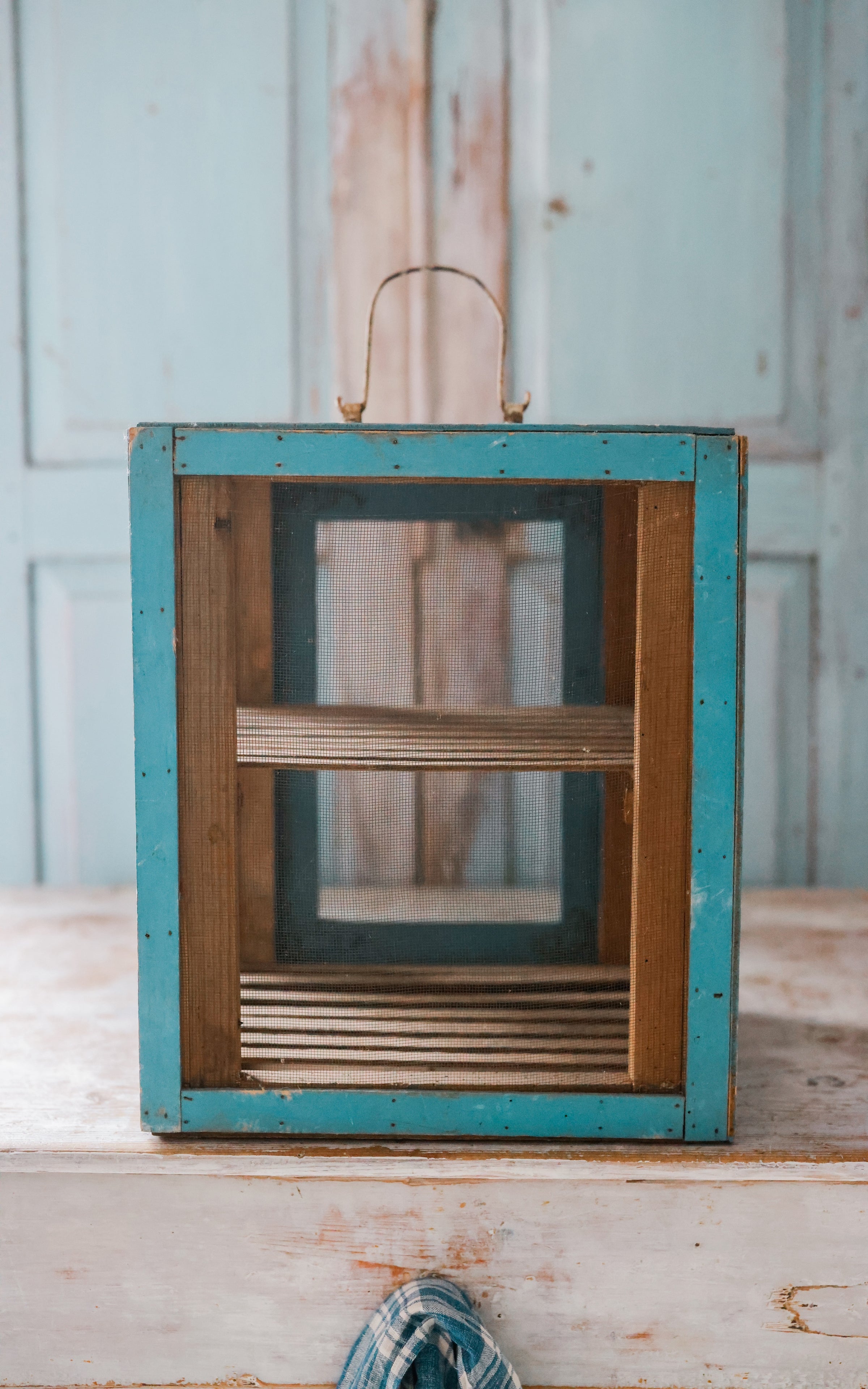 Petite Vintage French Cheese Safe