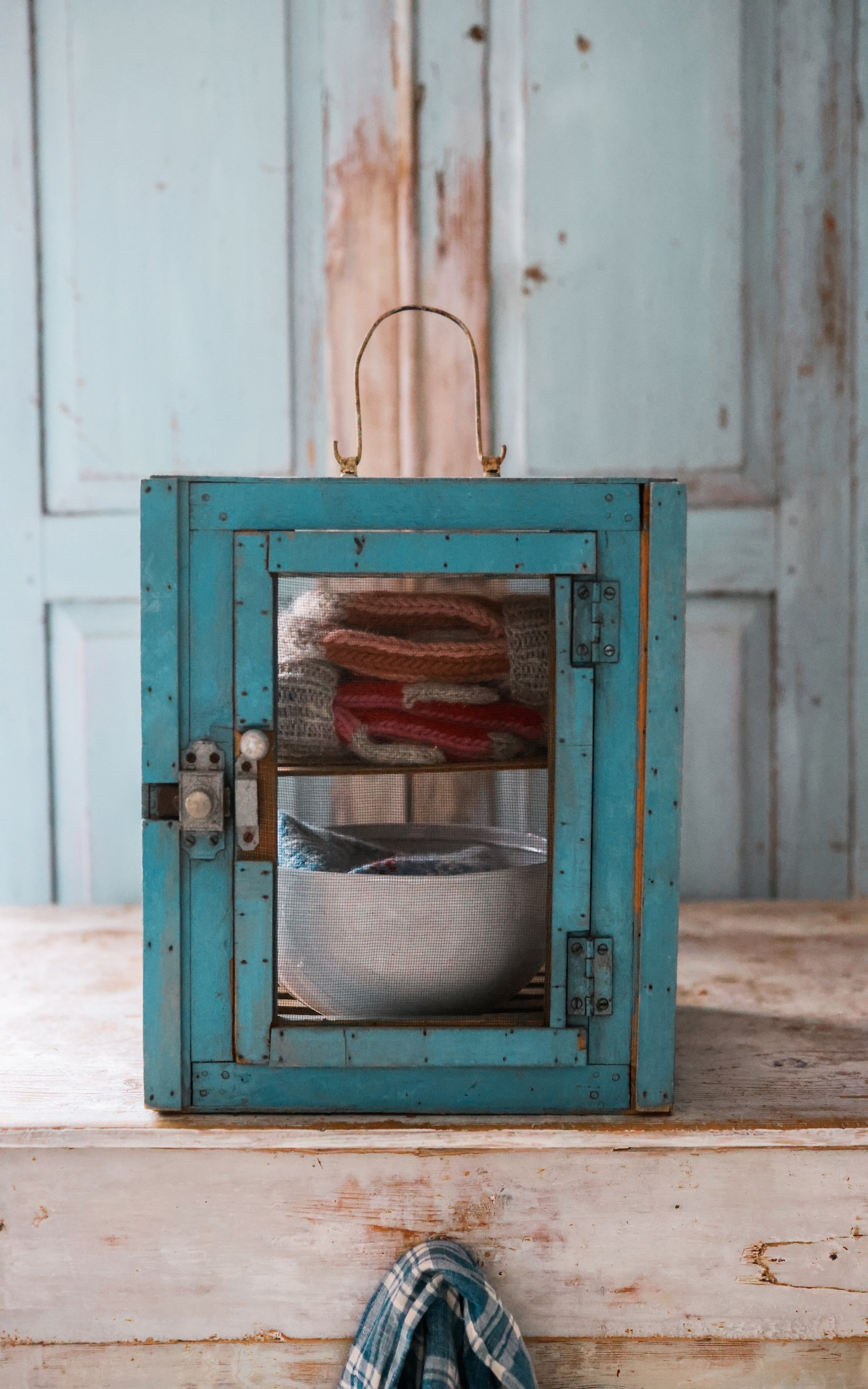 Petite Vintage French Cheese Safe