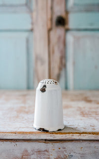 Vintage French Enamelware Sugar Shaker
