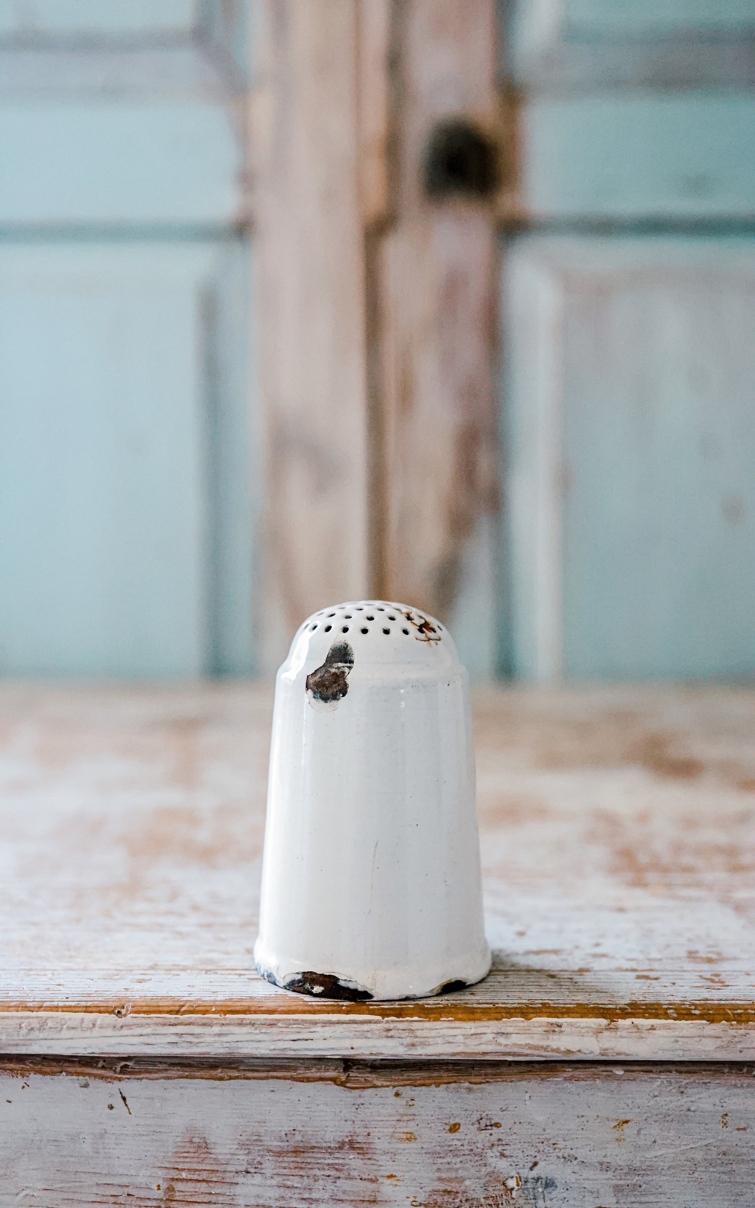Vintage French Enamelware Sugar Shaker