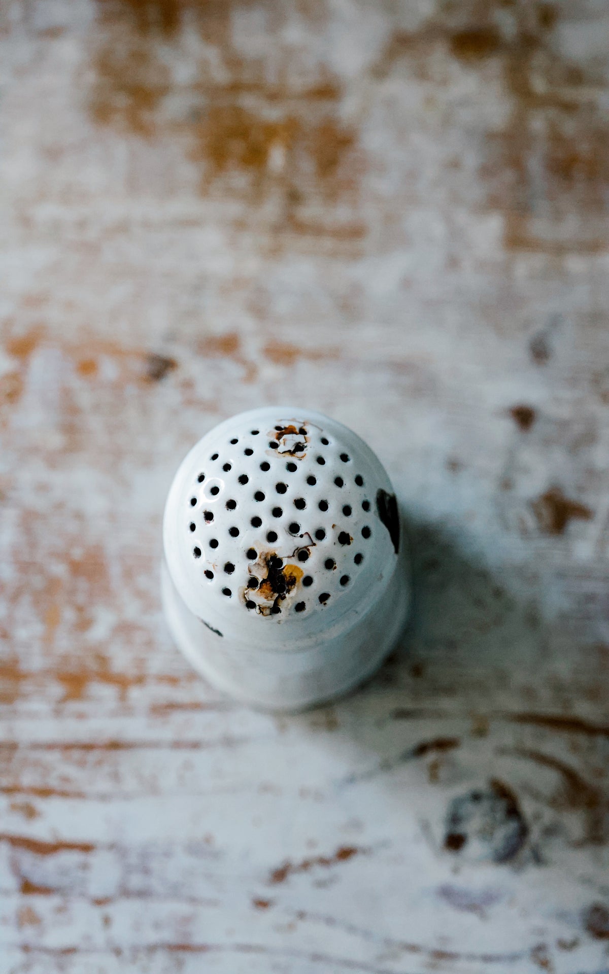 Vintage French Enamelware Sugar Shaker