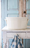 Large Vintage Dutch Ironstone Foot Bath