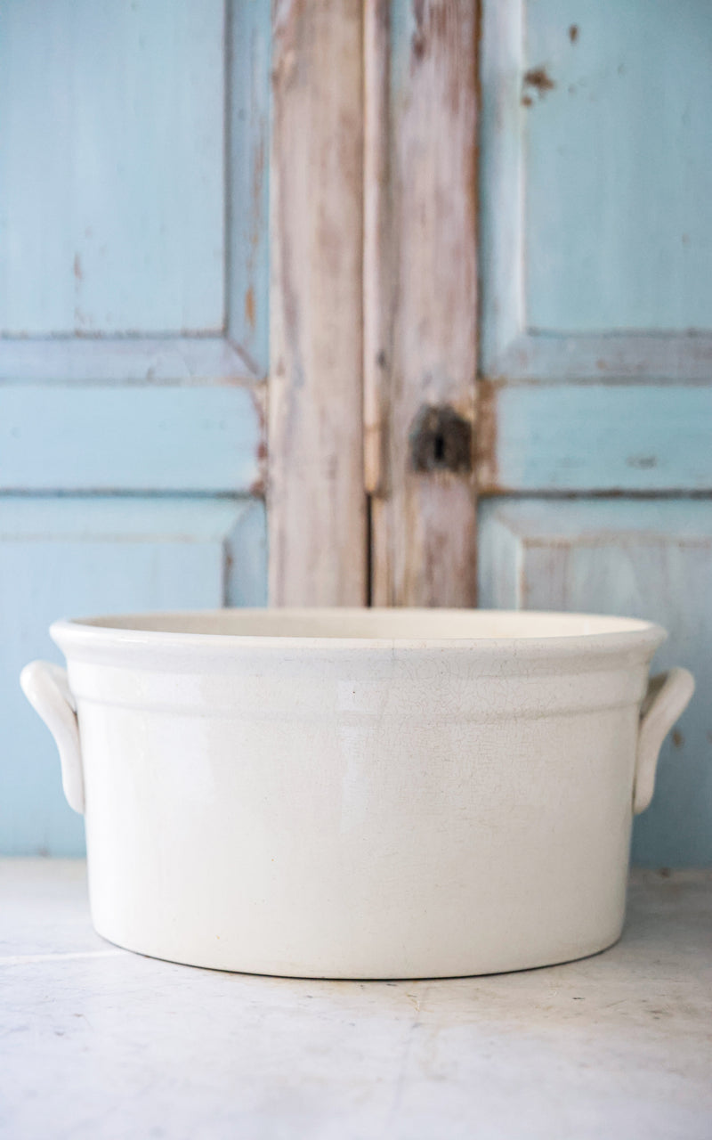 Large Vintage Dutch Ironstone Foot Bath