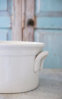 Large Vintage Dutch Ironstone Foot Bath