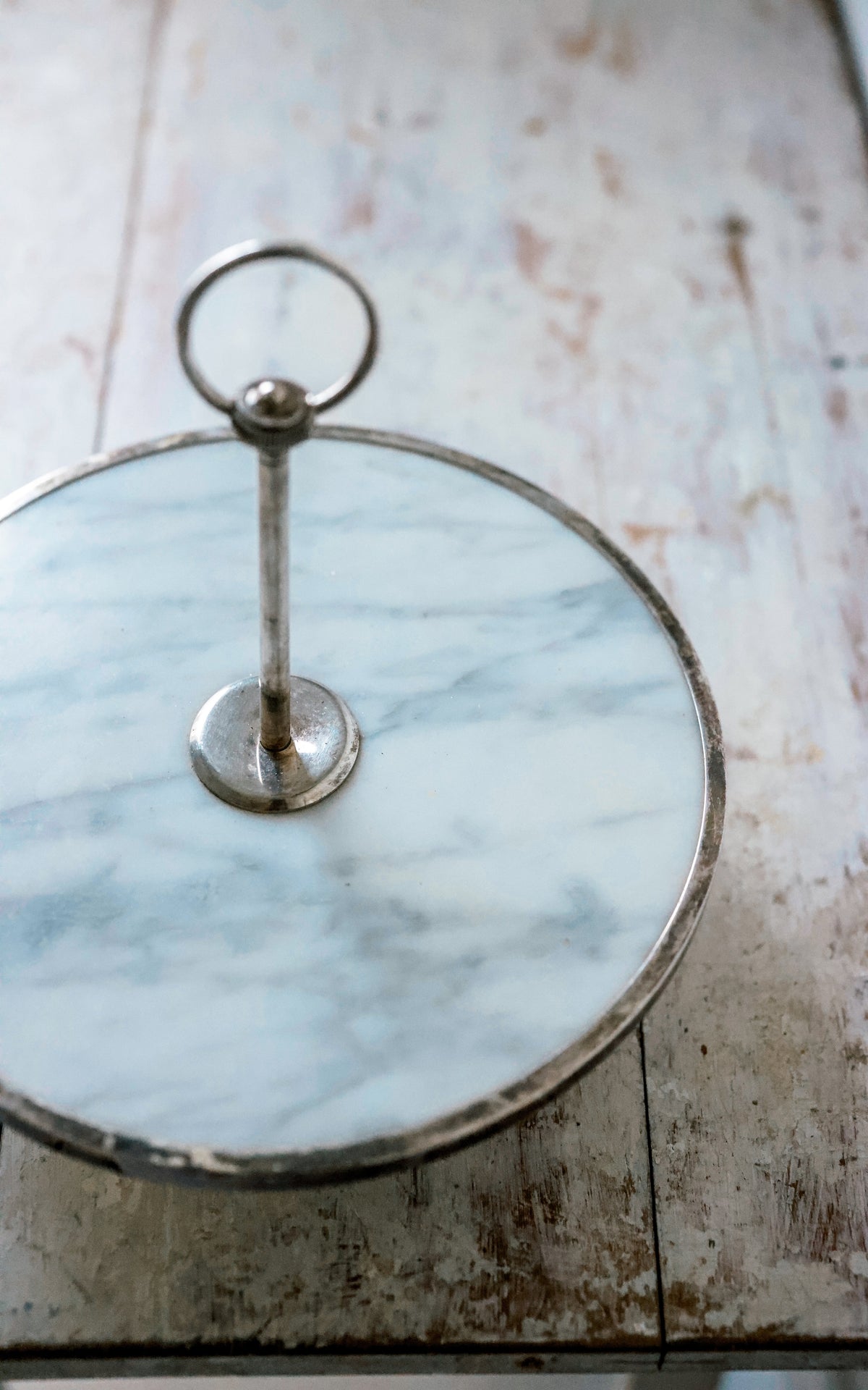 Vintage French Marble Patisserie Stand