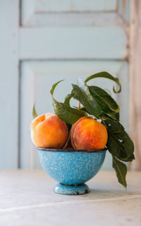 Vintage French Enamelware Cafe Au Lait Bowl