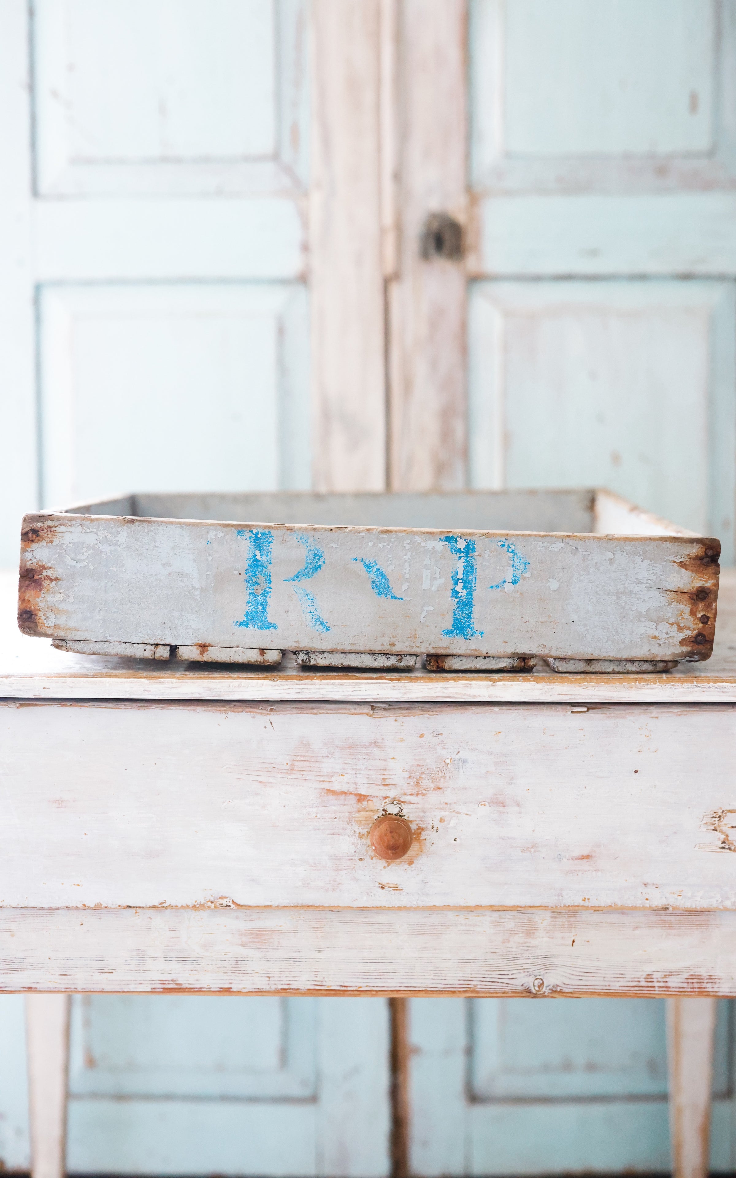 Vintage French Oyster Crate