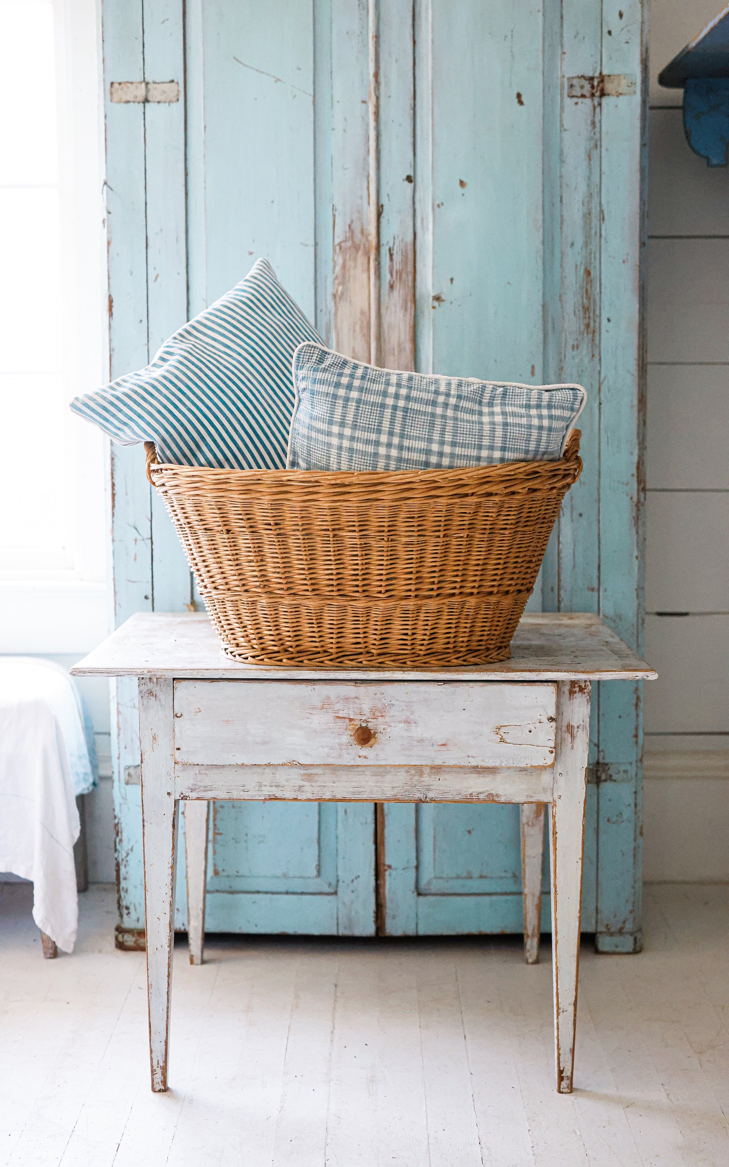 Vintage French Laundry Basket