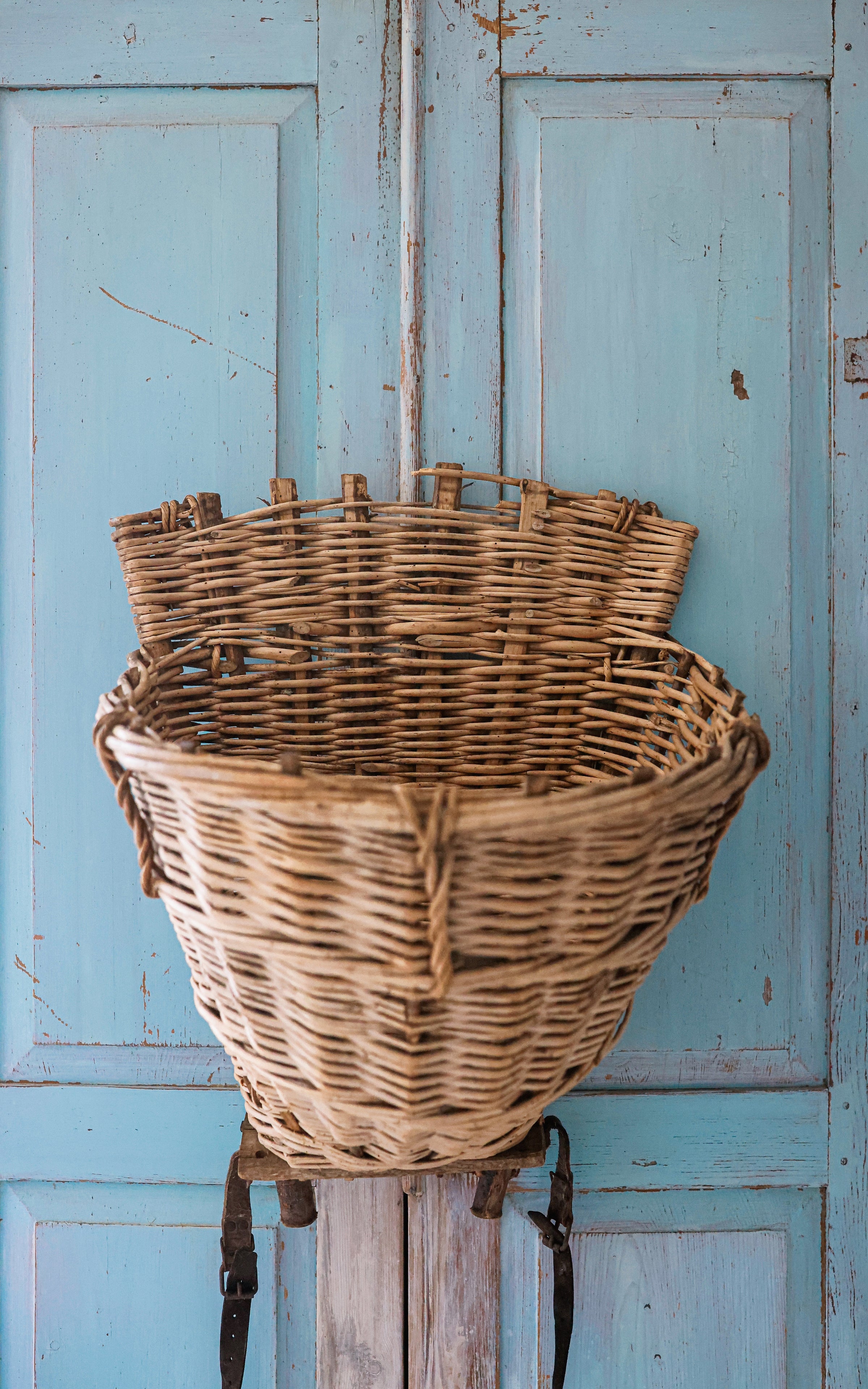 Vintage French Harvesting Basket