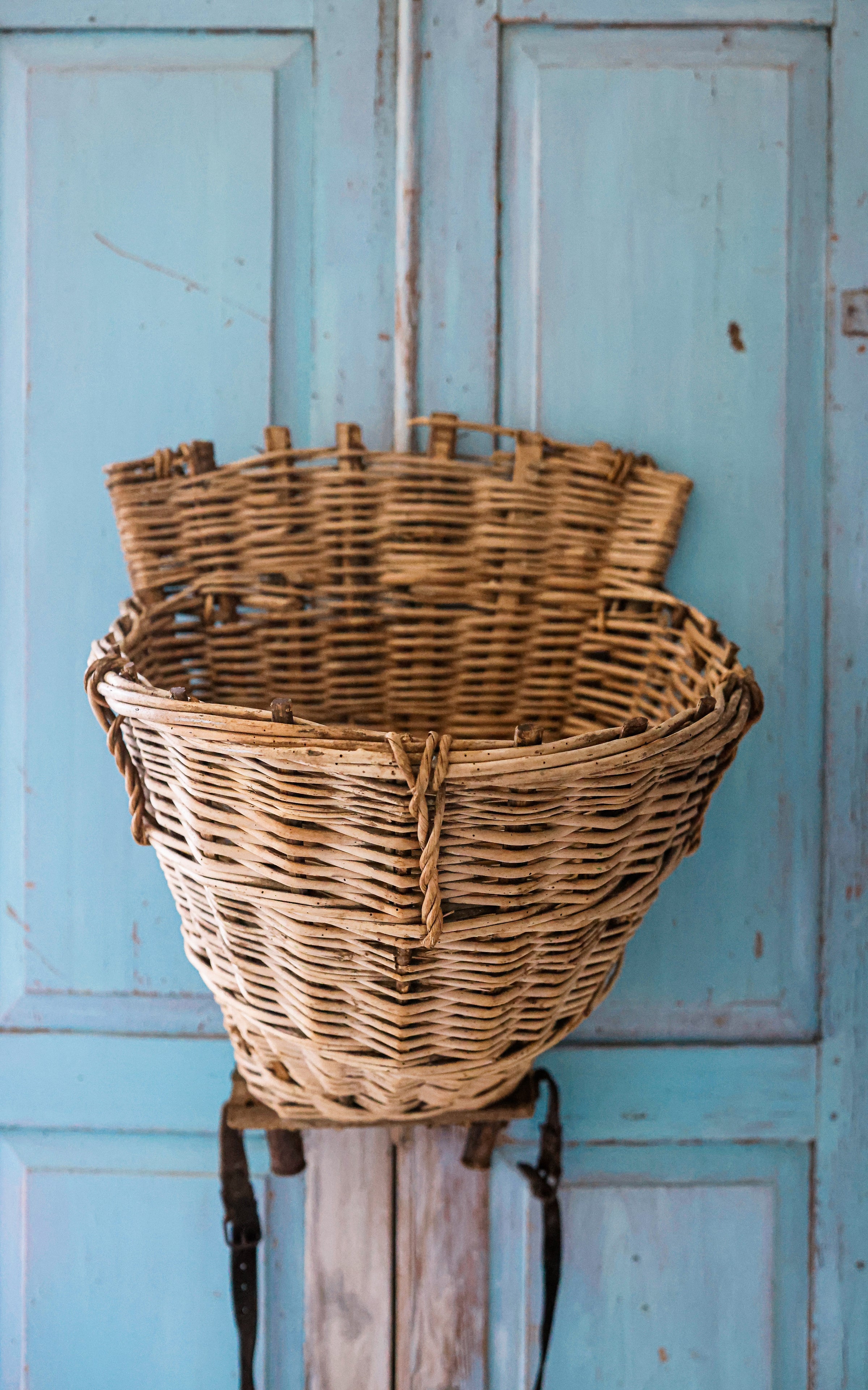 Vintage French Harvesting Basket