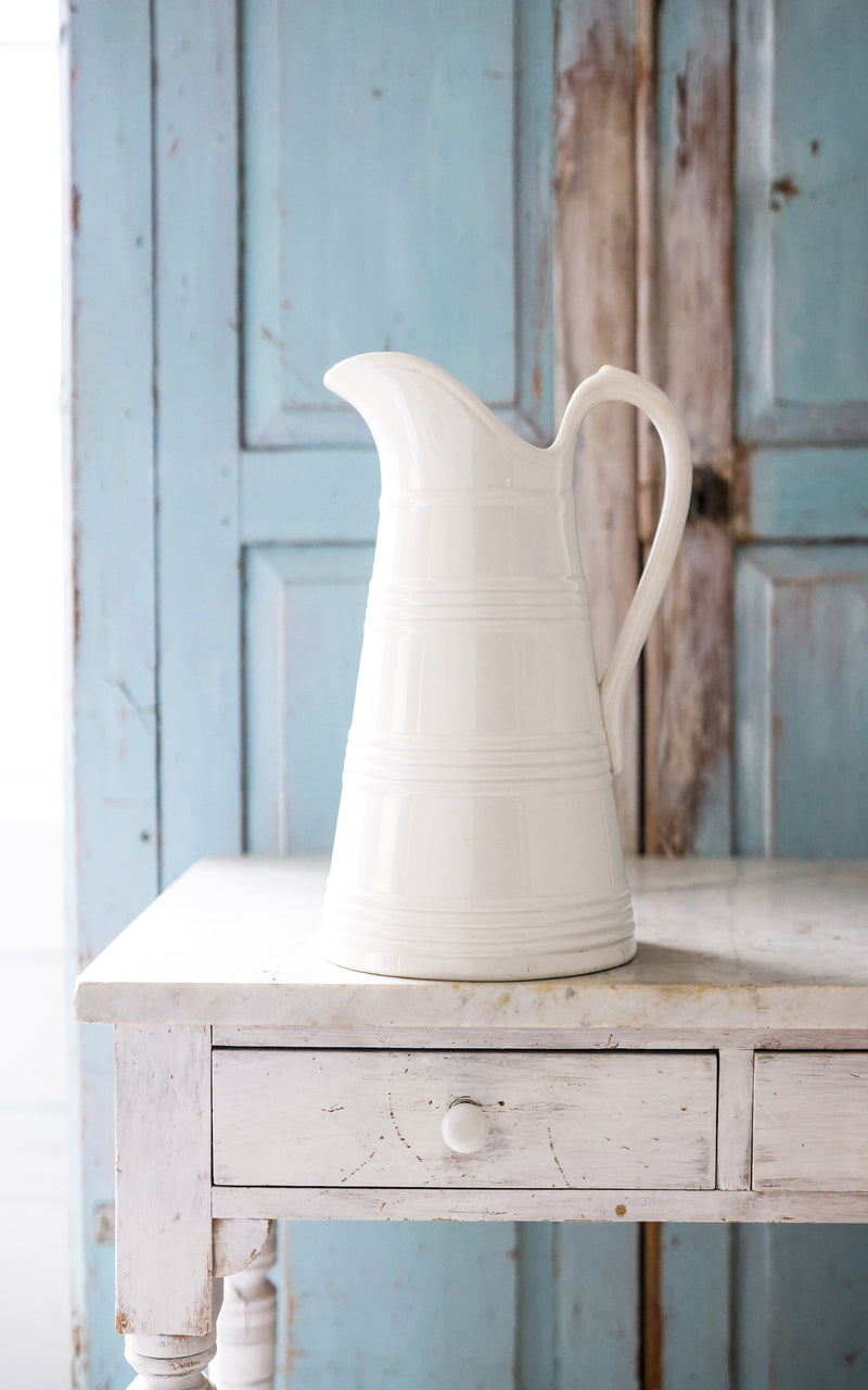 Vintage French Ironstone Pitcher