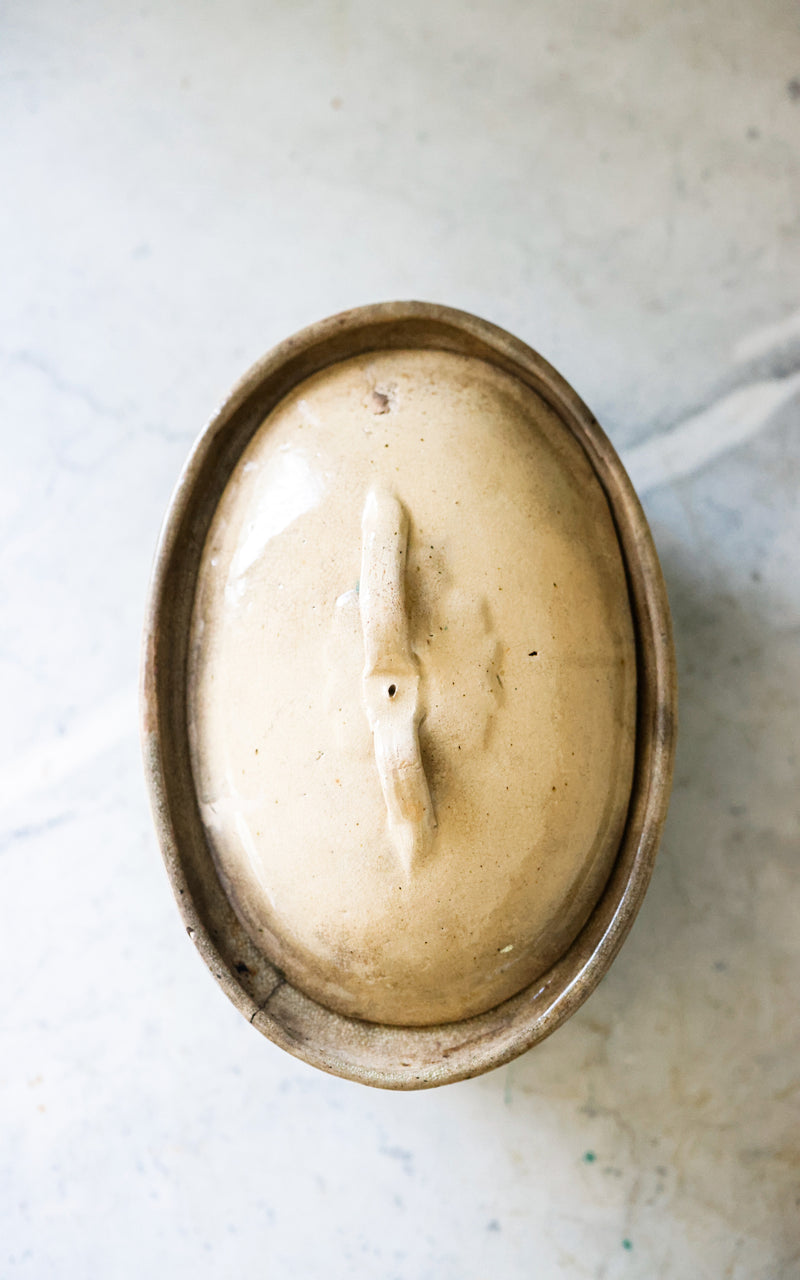 Vintage French Stoneware Dish