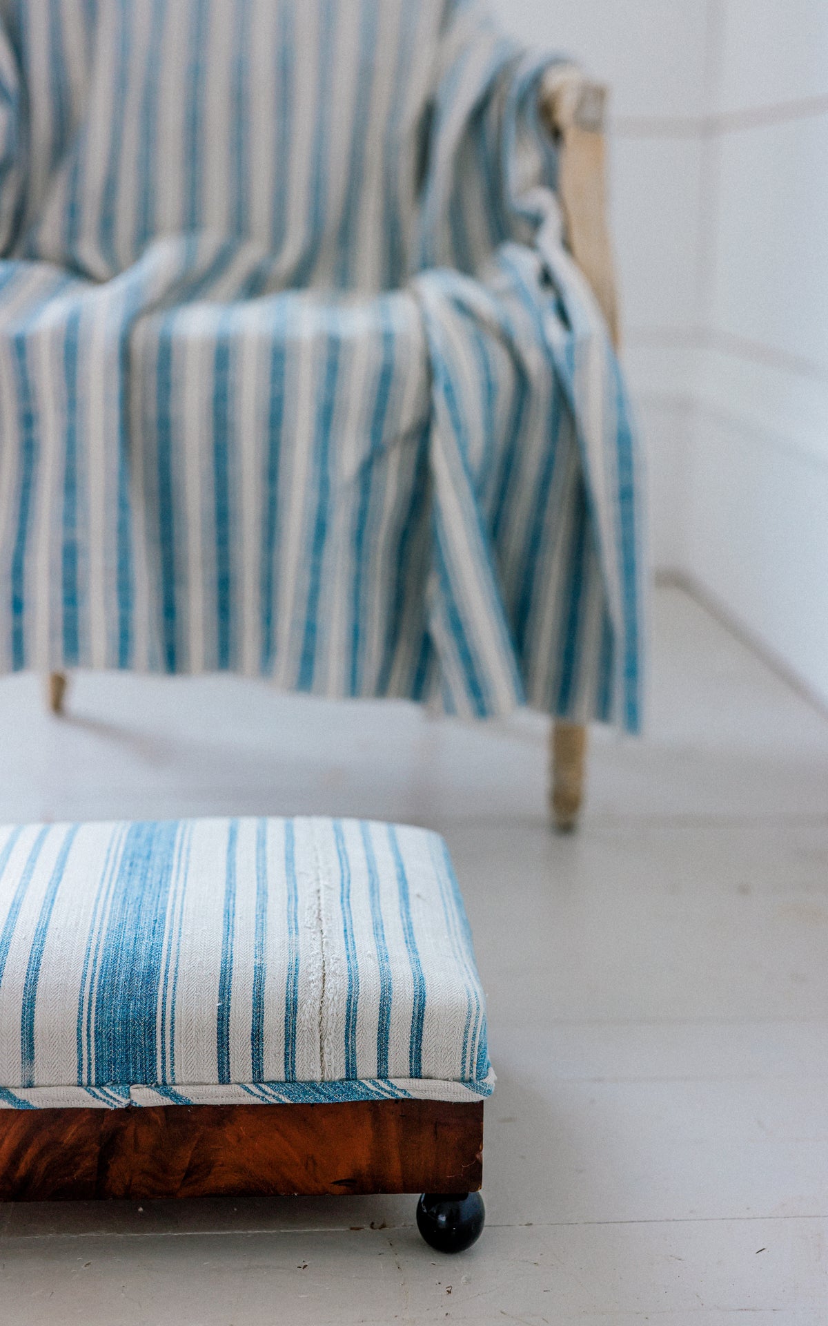 Petite Vintage French Foot Stool