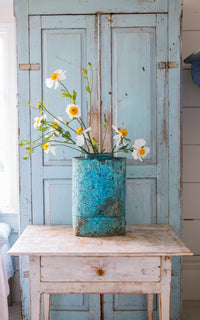 Vintage Italian Zinc Canister