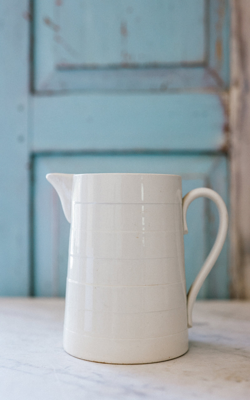 Vintage Belgian Ironstone Pitcher