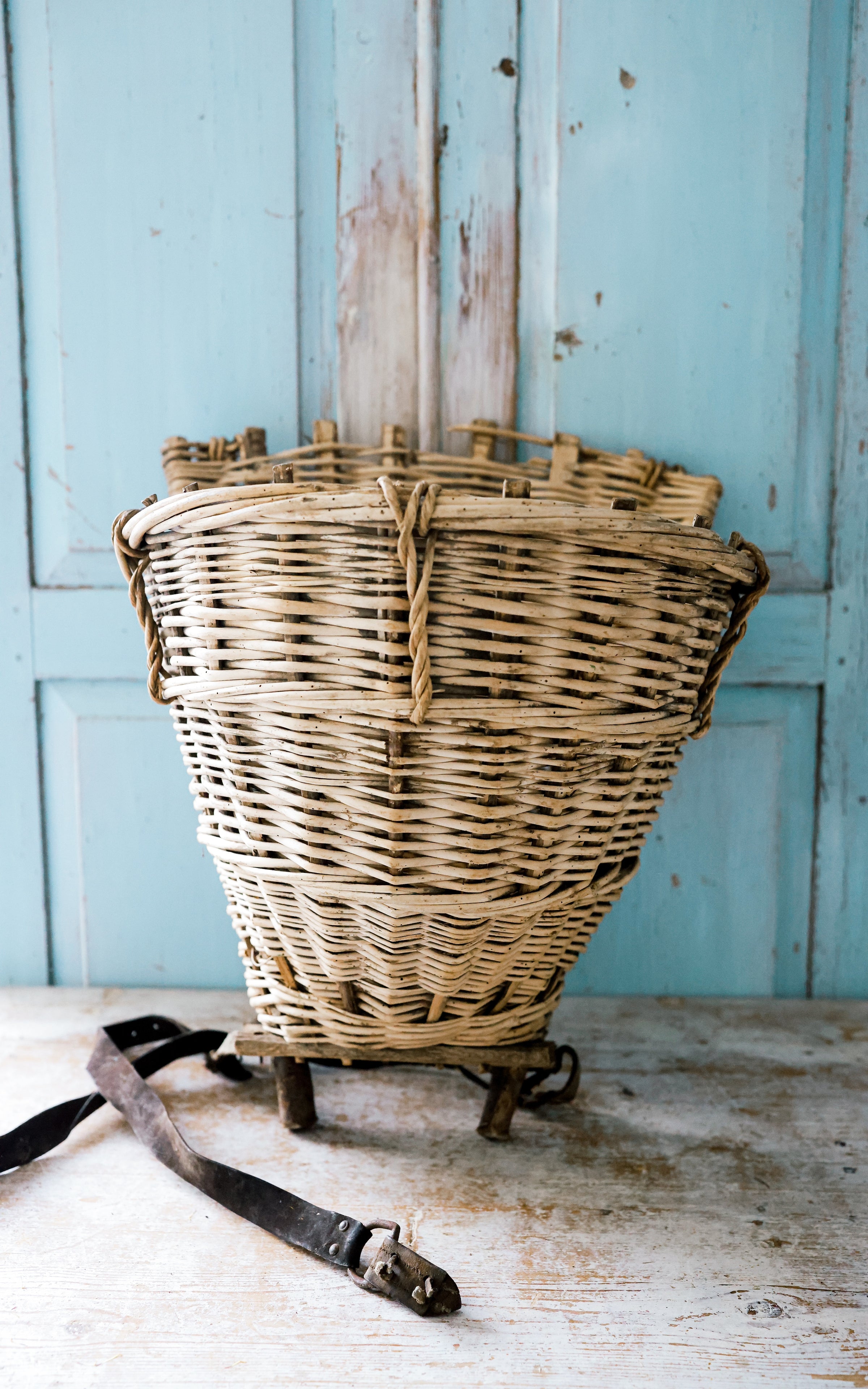 Vintage French Harvesting Basket