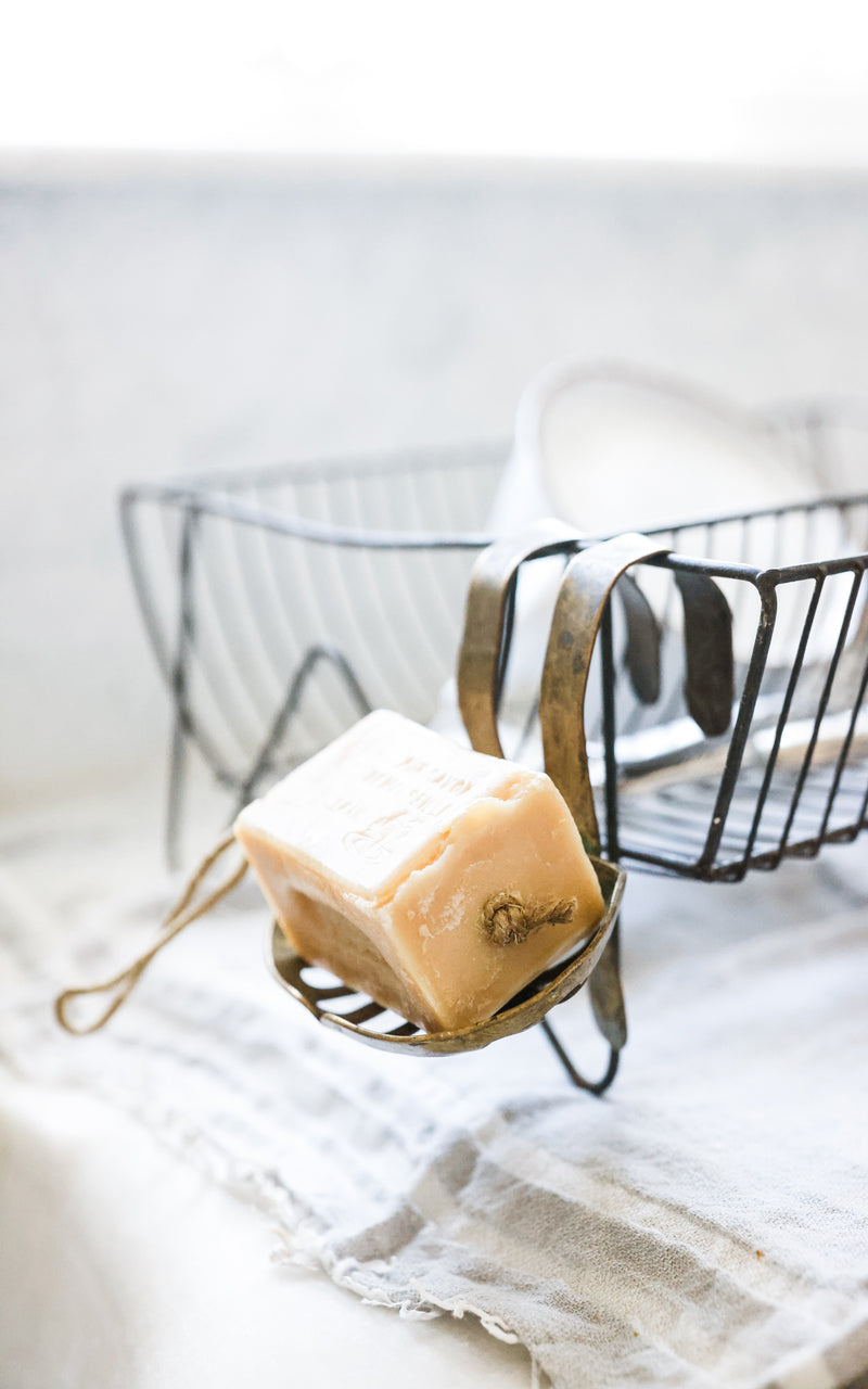 Vintage French Brass Soap Dish