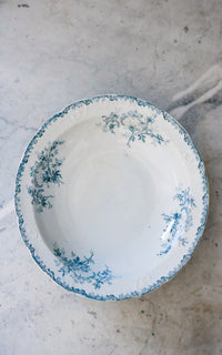 Vintage French Ironstone Transferware Dish