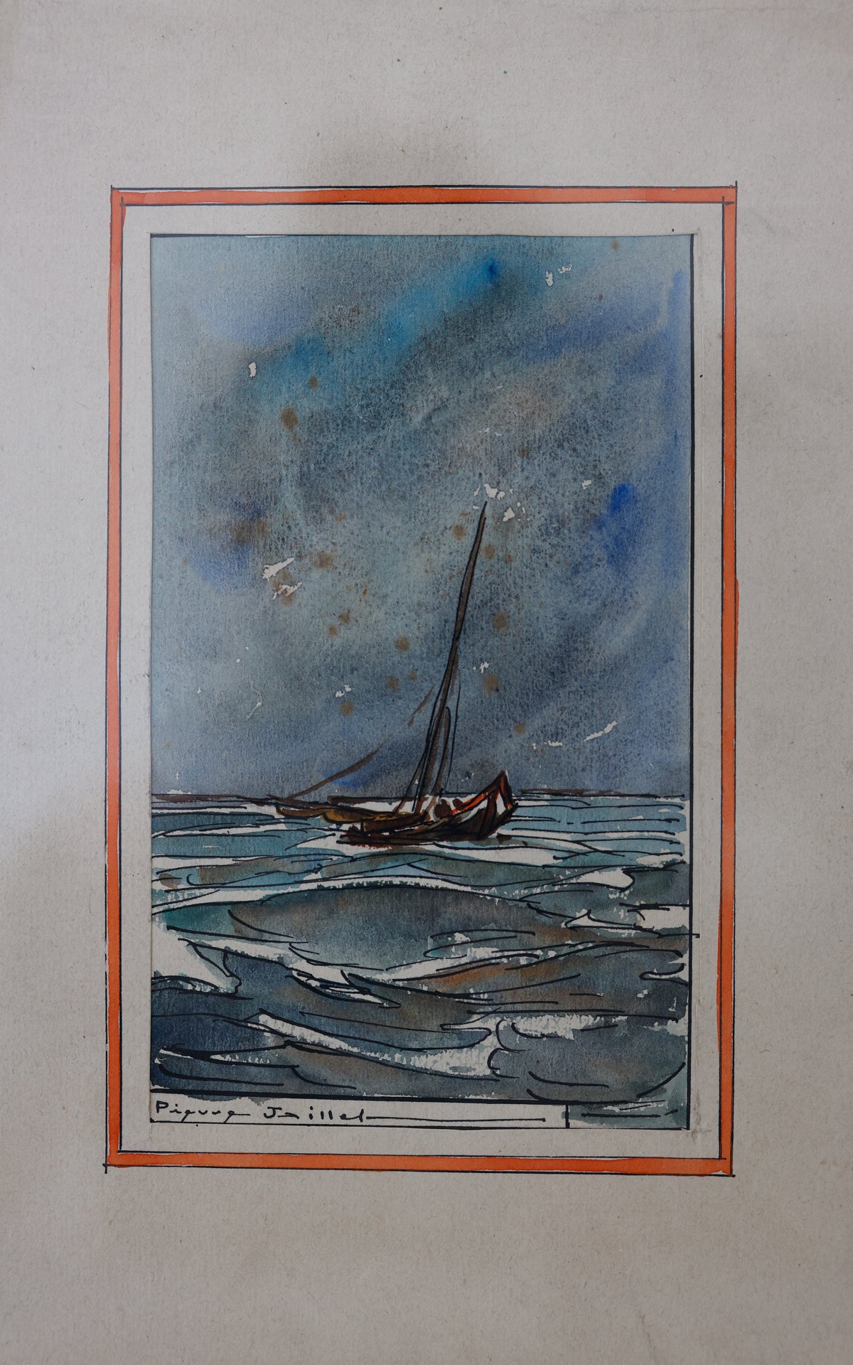 Vintage French Watercolor