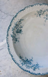 Vintage French Ironstone Transferware Dish