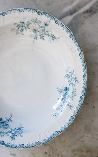 Vintage French Ironstone Transferware Dish