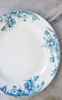 Large Vintage French Stoneware Plate