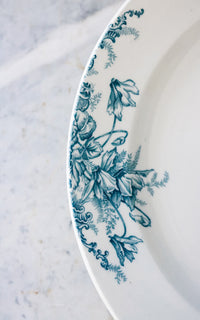 Large Vintage French Stoneware Plate