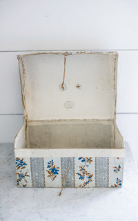 Vintage French Wallpapered Box