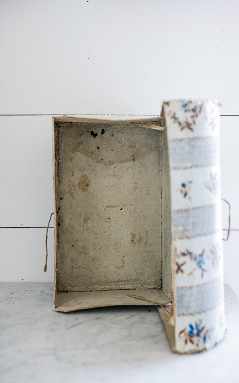 Vintage French Wallpapered Box