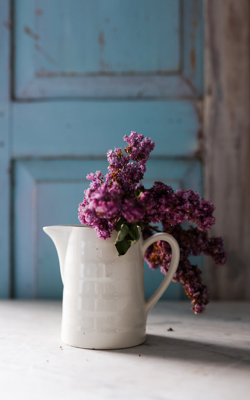 Petite Vintage Belgian Stoneware Pitcher