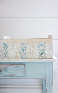 Vintage French Wallpapered Box