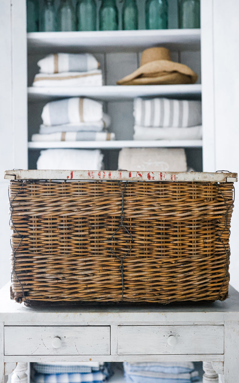 Vintage French Boulangerie Basket