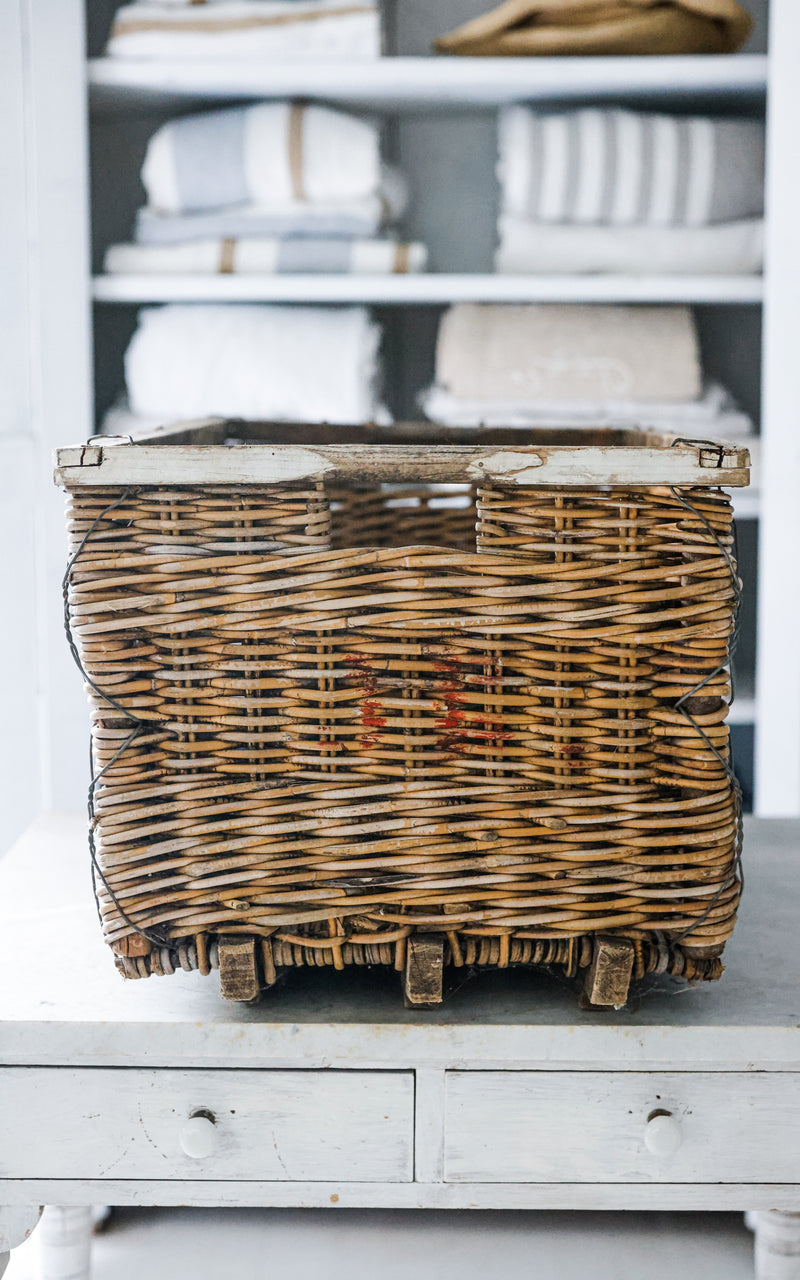 Vintage French Boulangerie Basket
