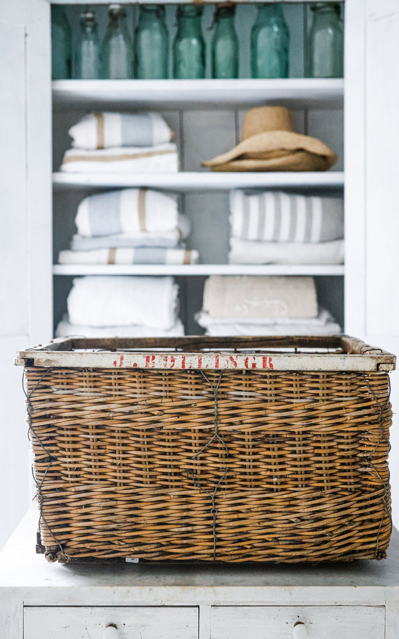 Vintage French Boulangerie Basket