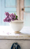 Set of Three Vintage French Cafe Au Lait Bowls