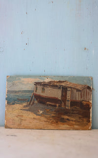 Petite Vintage French Painting