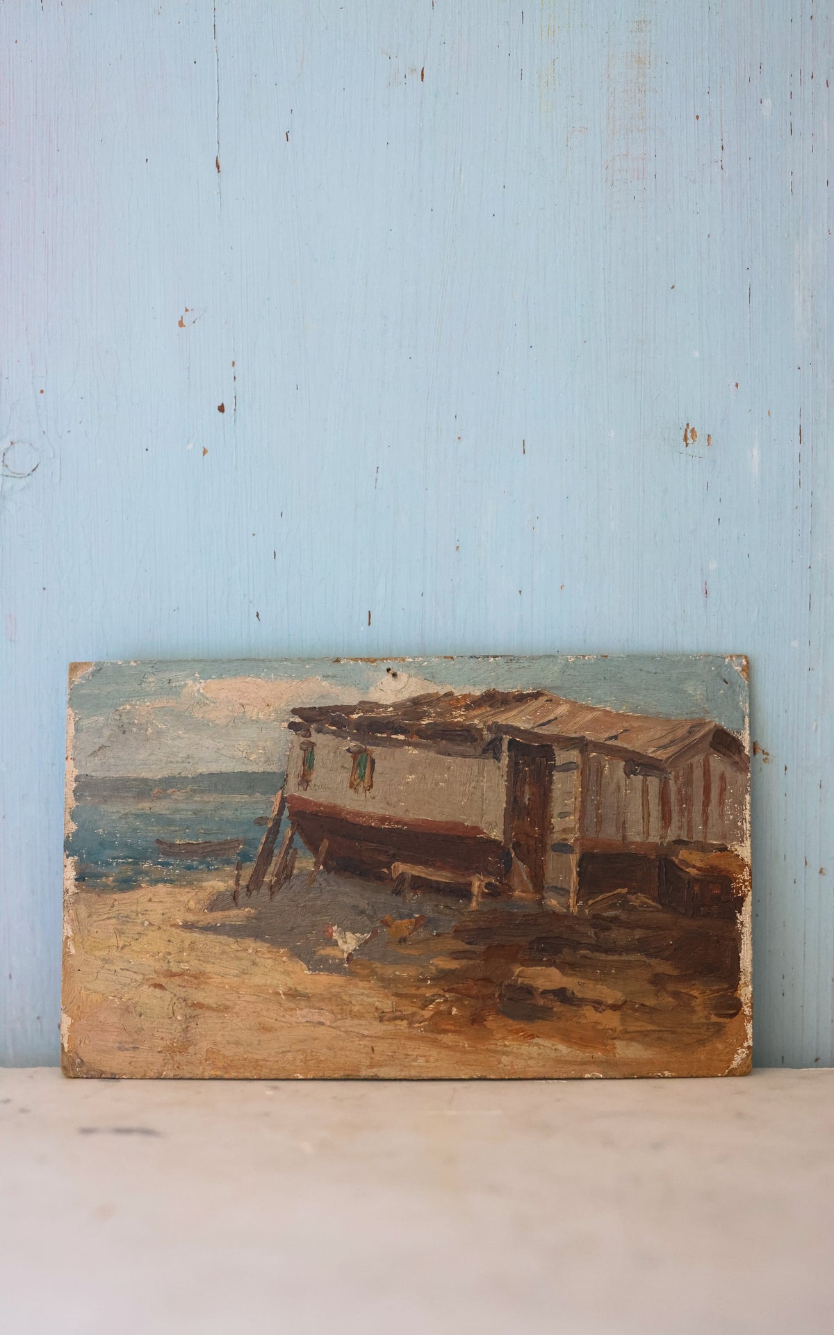 Petite Vintage French Painting