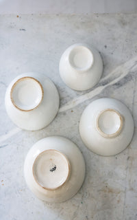 Set of Four Vintage Ironstone Cafe Au Lait Bowls