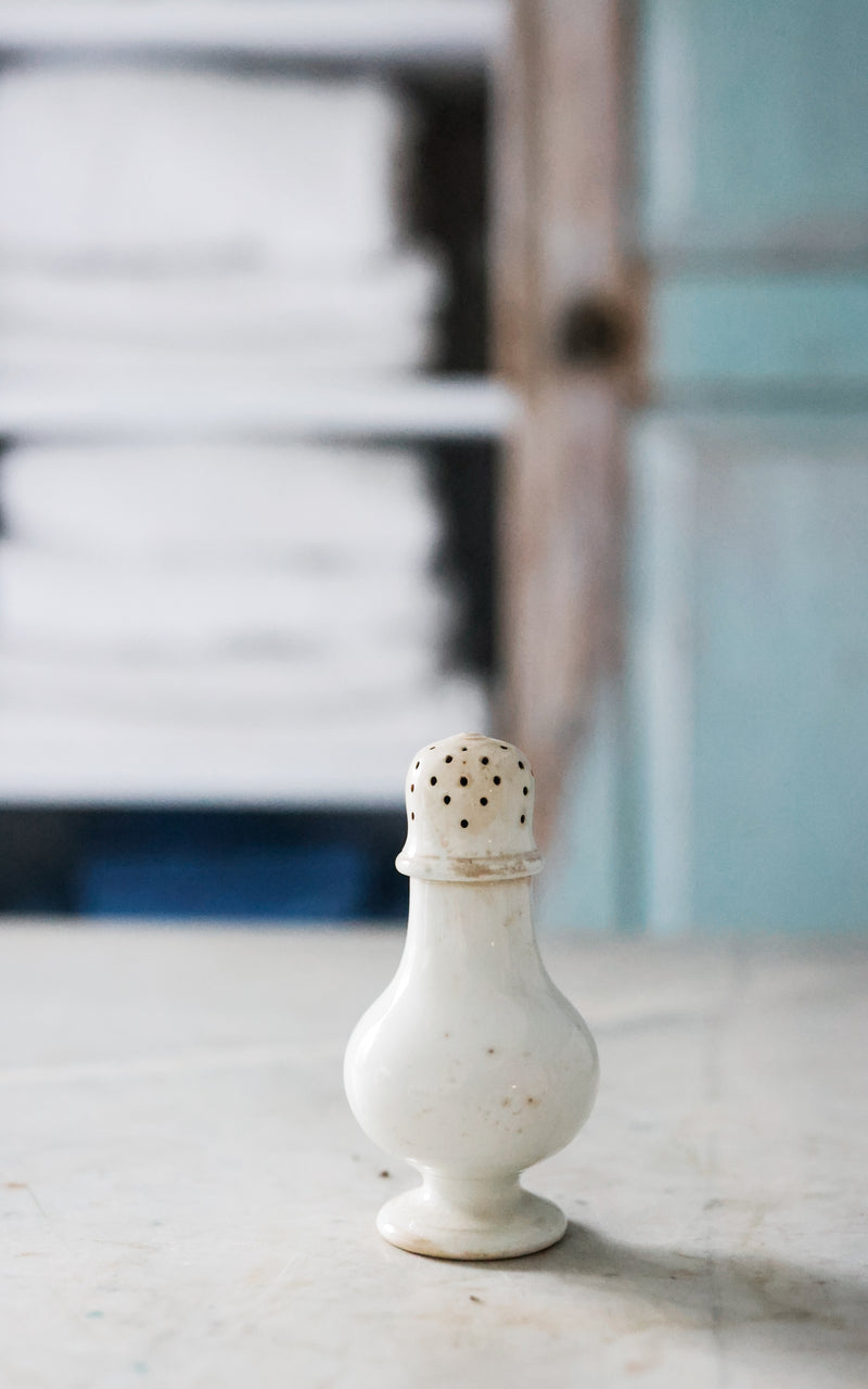 Vintage French Ironstone Sugar Shaker