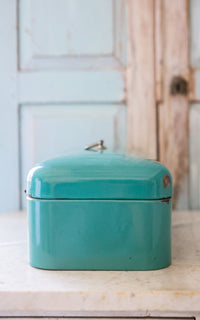 Vintage Dutch Enamelware Bread Box