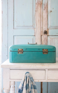 Vintage Dutch Enamelware Bread Box