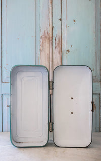Vintage Dutch Enamelware Bread Box